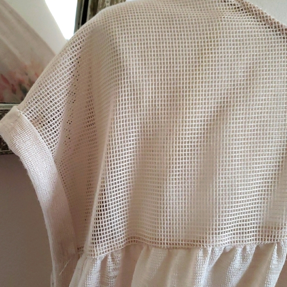 Taylor and Sage Boho Peasant Smocked Empire Waist Top Size Medium - Picture 5 of 10